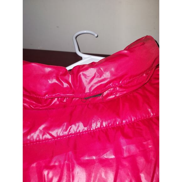 Fila Men's Puffer Jacket XXL Vintage 90s Full Zip Hidden Hood Pockets Black Red - Picture 8 of 11